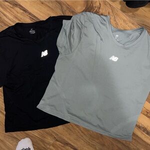 New Balance Black and Gray Shirts